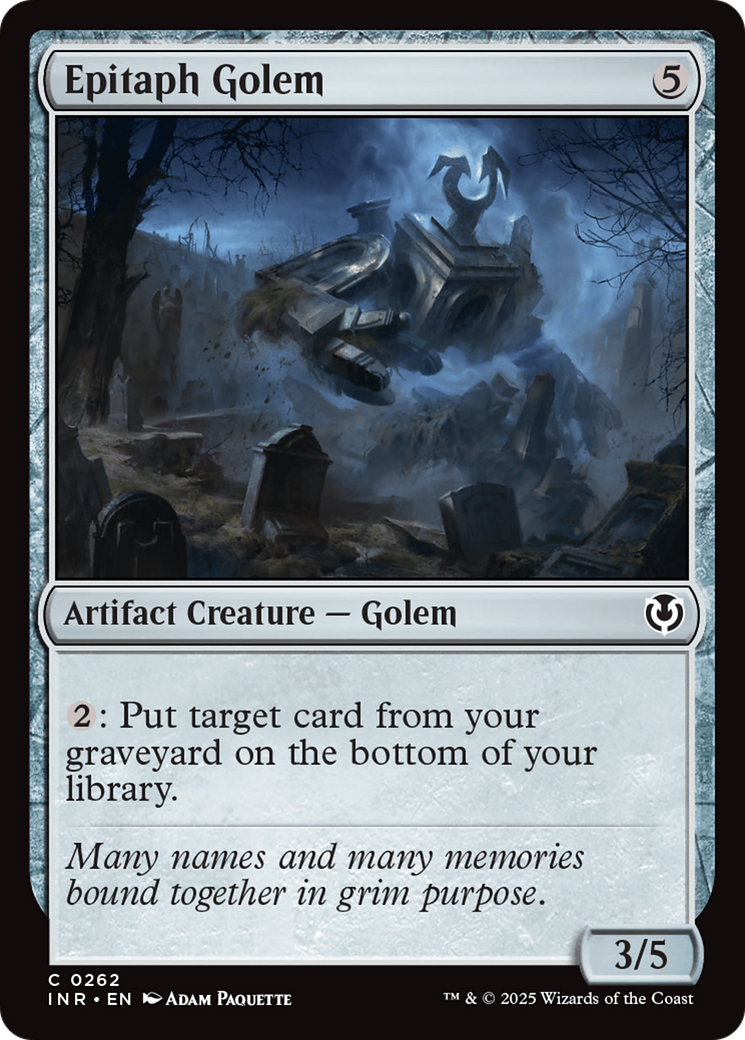 Epitaph Golem [Innistrad Remastered] | Chromatic Games