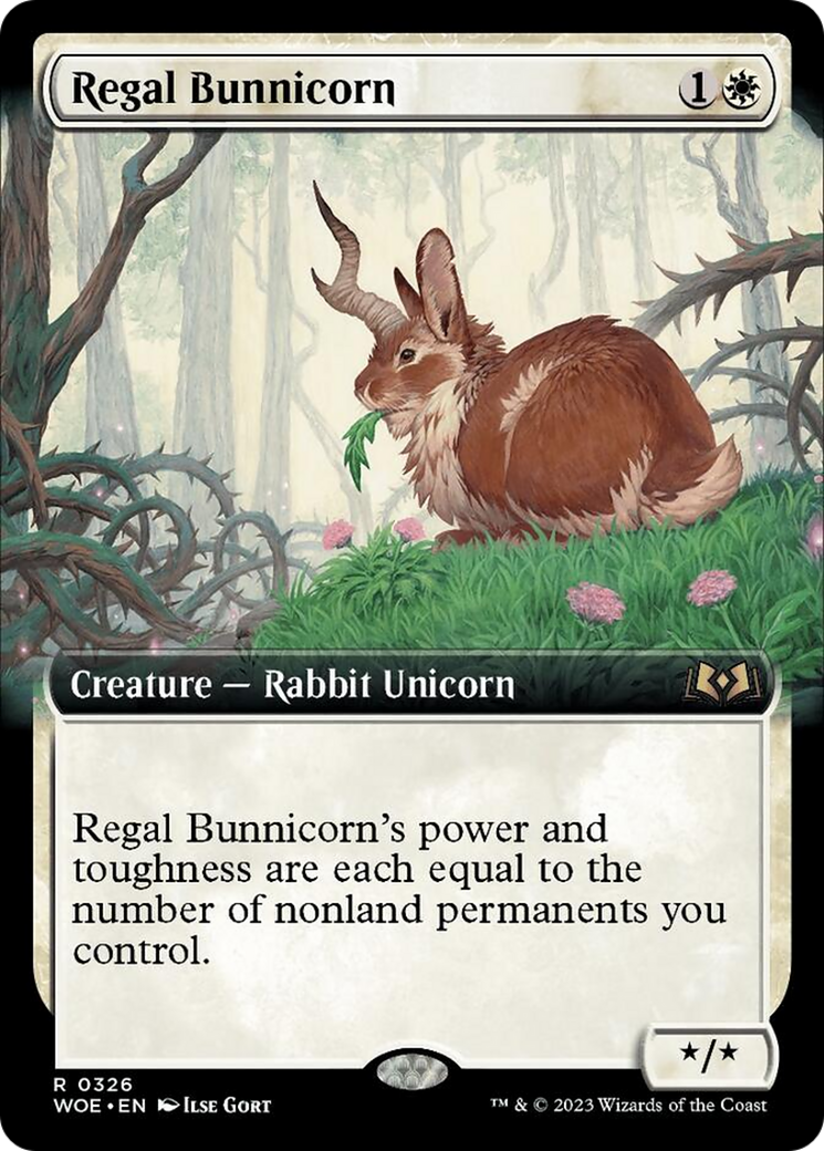 Regal Bunnicorn (Extended Art) [Wilds of Eldraine] | Chromatic Games