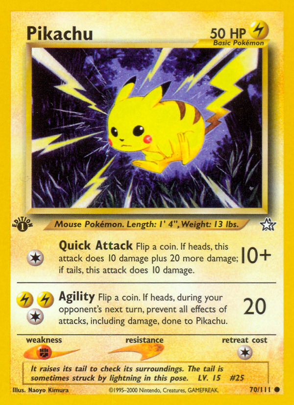 Pikachu (70/111) [Neo Genesis 1st Edition] | Chromatic Games