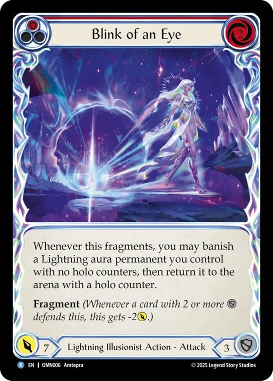 Blink of an Eye [OMN006] (Omens of the Third Age)  Rainbow Foil | Chromatic Games