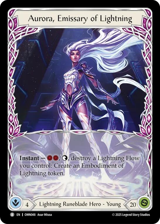 Aurora, Emissary of Lightning [OMN048] (Omens of the Third Age) | Chromatic Games