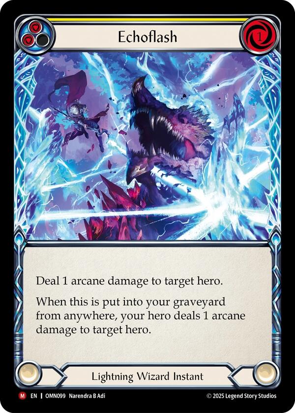 Echoflash [OMN099] (Omens of the Third Age)  Rainbow Foil | Chromatic Games