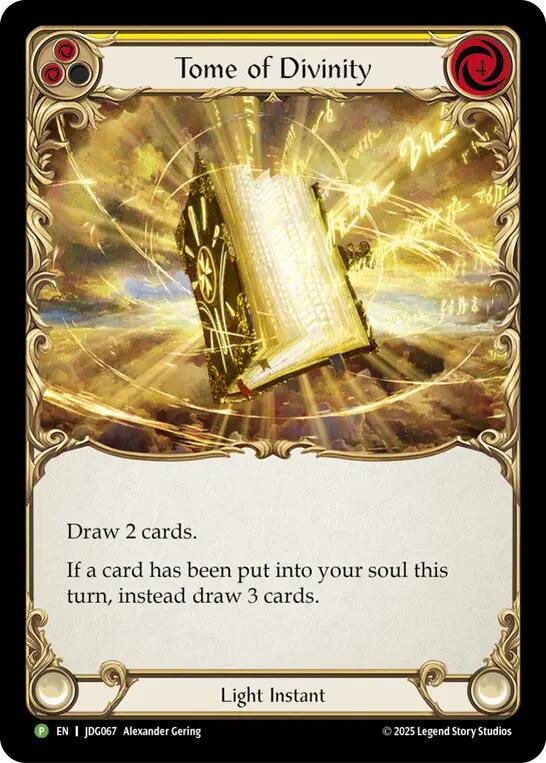 Tome of Divinity [JDG067] (Promo)  Cold Foil | Chromatic Games