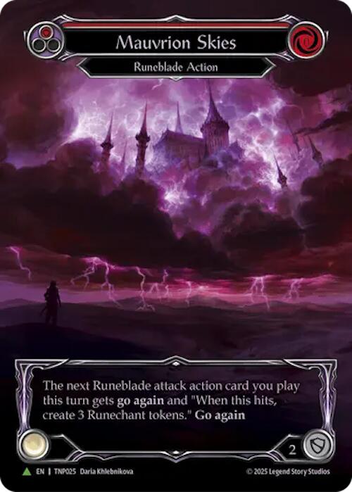 Mauvrion Skies (Red) (Marvel) [TNP025] (Promo)  Rainbow Foil | Chromatic Games