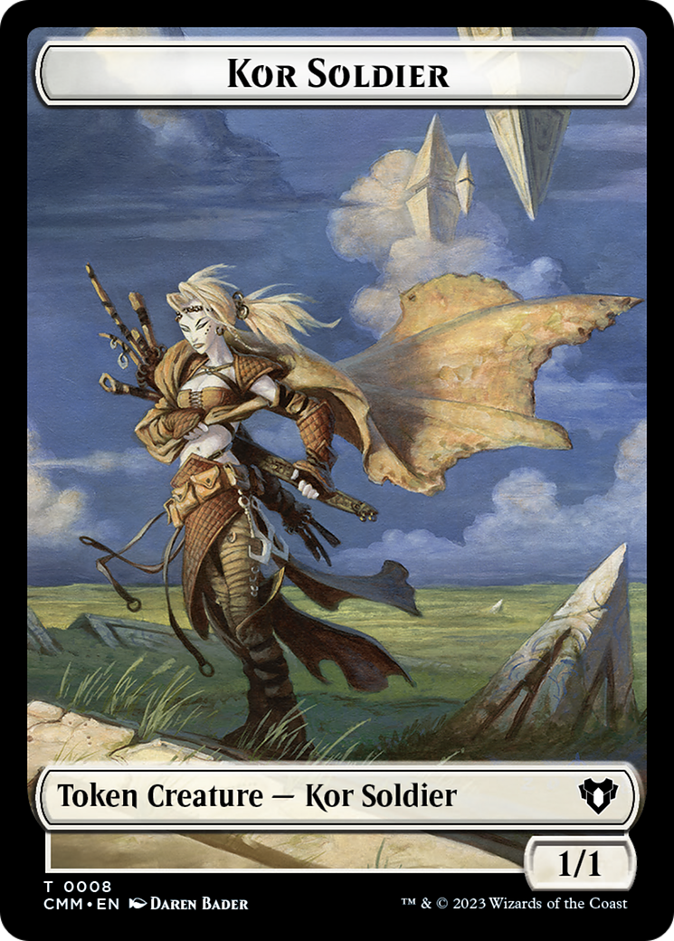 Kor Soldier Token [Commander Masters Tokens] | Chromatic Games