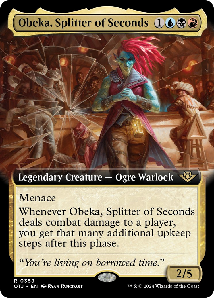 Obeka, Splitter of Seconds (Extended Art) [Outlaws of Thunder Junction] | Chromatic Games