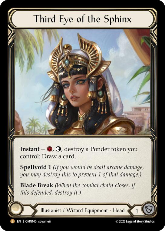 Third Eye of the Sphinx [OMN140] (Omens of the Third Age)  Rainbow Foil | Chromatic Games