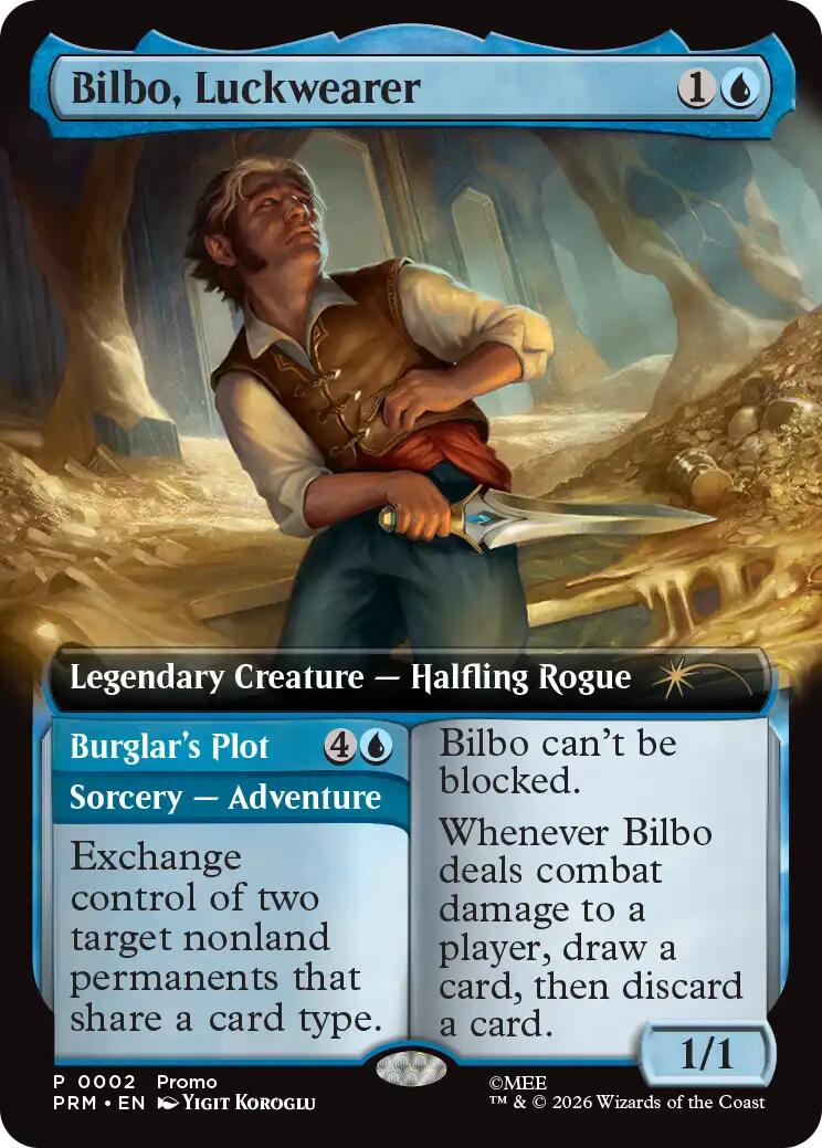 Bilbo, Luckwearer (Extended Art) [Media Promos] | Chromatic Games