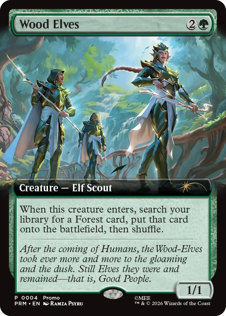 Wood Elves (Extended Art) [Media Promos] | Chromatic Games
