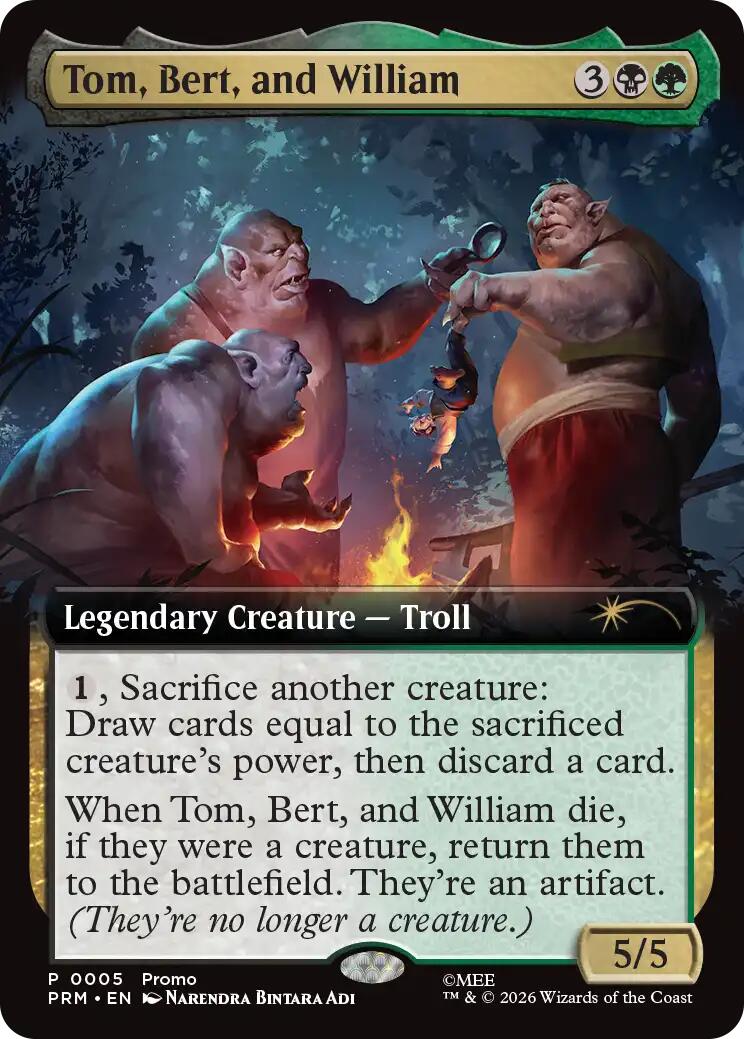 Tom, Bert, and William (Extended Art) [Media Promos] | Chromatic Games