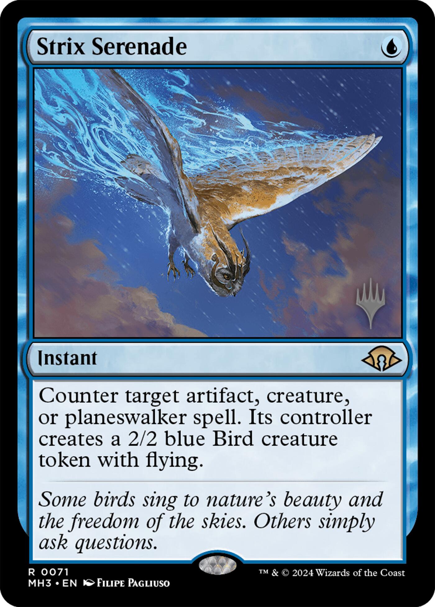 Strix Serenade [Modern Horizons 3 Promos] | Chromatic Games