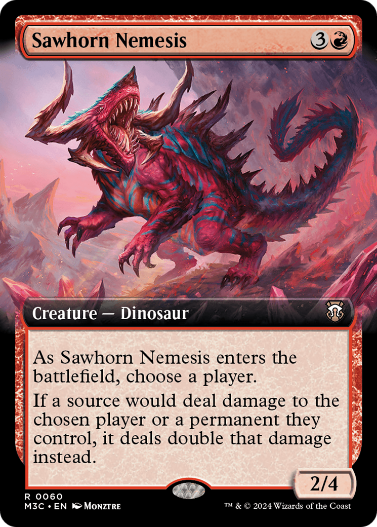 Sawhorn Nemesis (Extended Art) [Modern Horizons 3 Commander] | Chromatic Games