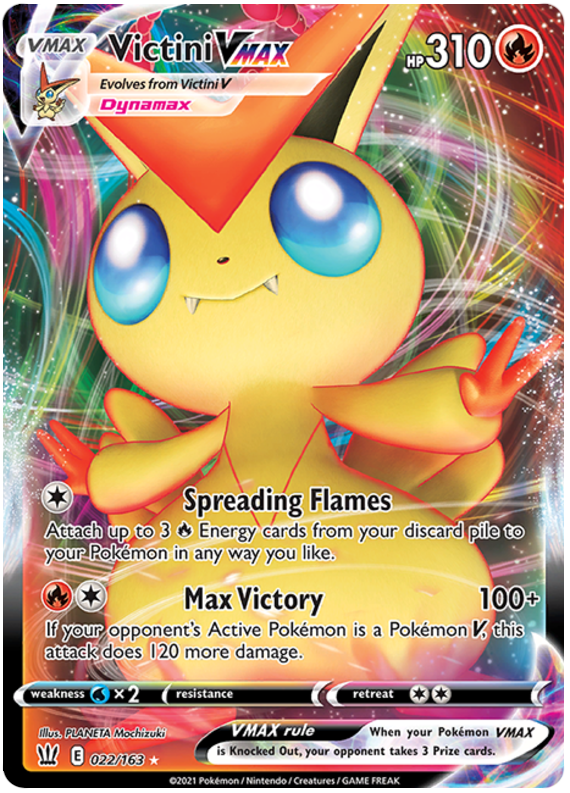 Victini VMAX (022/163) [Sword & Shield: Battle Styles] | Chromatic Games