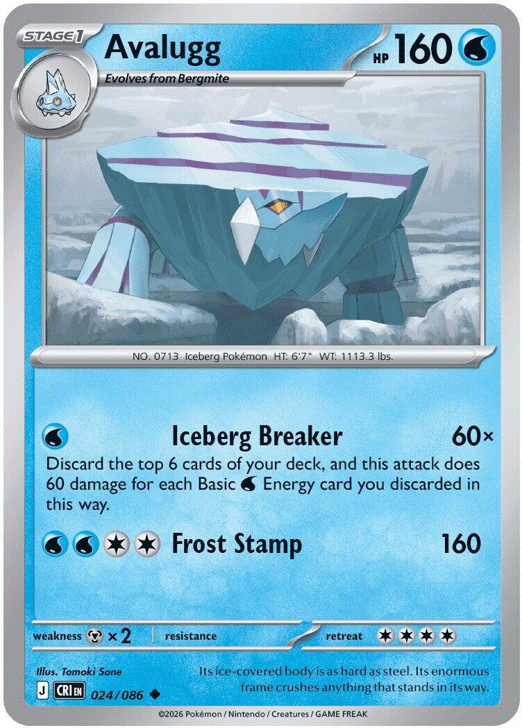 Avalugg (024/086) [Mega Evolution: Chaos Rising] | Chromatic Games