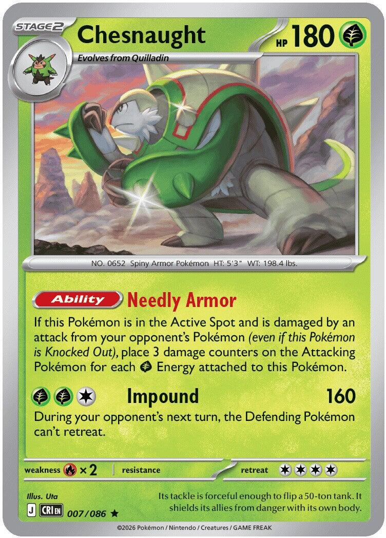 Chesnaught (007/086) [Mega Evolution: Chaos Rising] | Chromatic Games