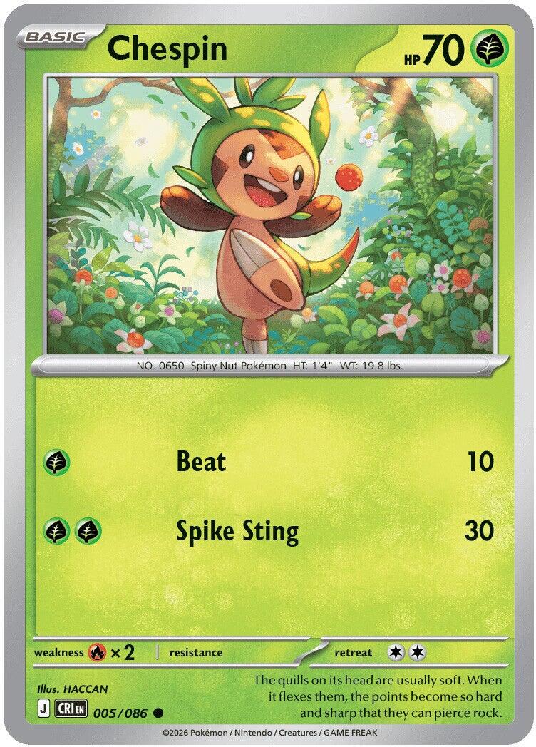 Chespin (005/086) [Mega Evolution: Chaos Rising] | Chromatic Games