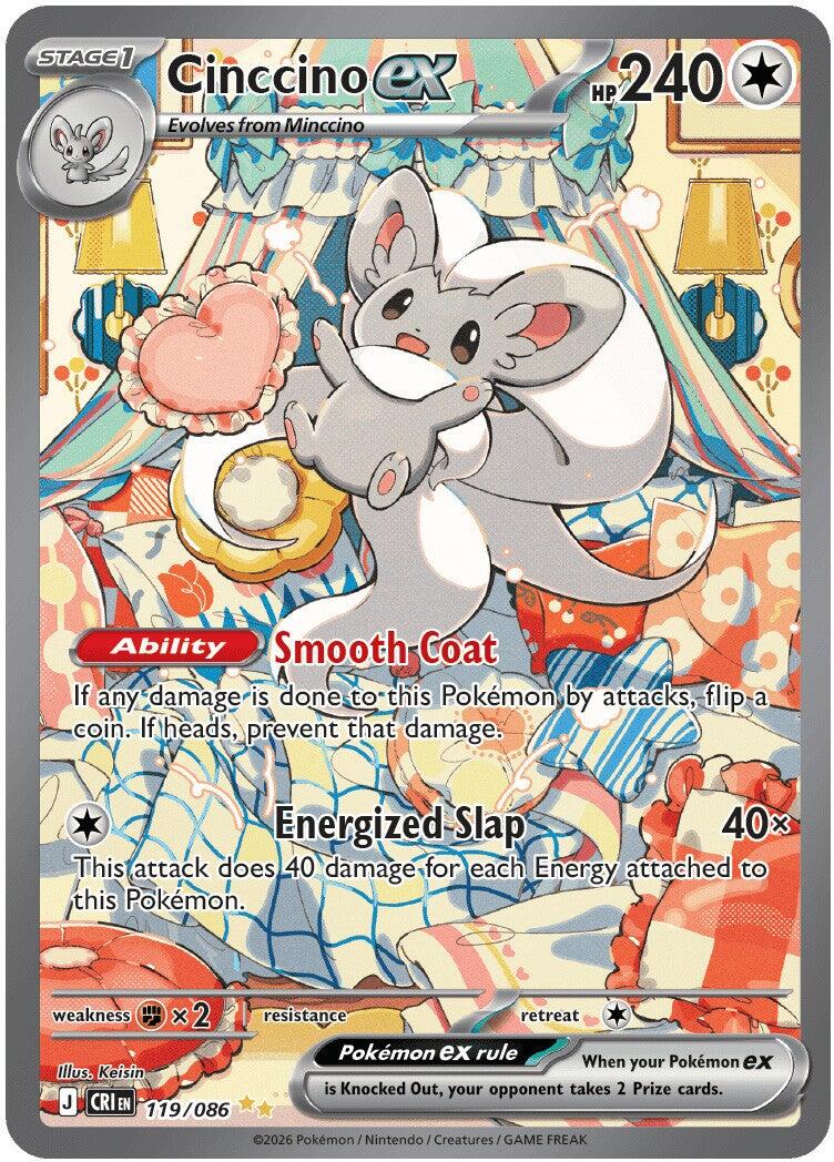 Cinccino ex (119/086) [Mega Evolution: Chaos Rising] | Chromatic Games
