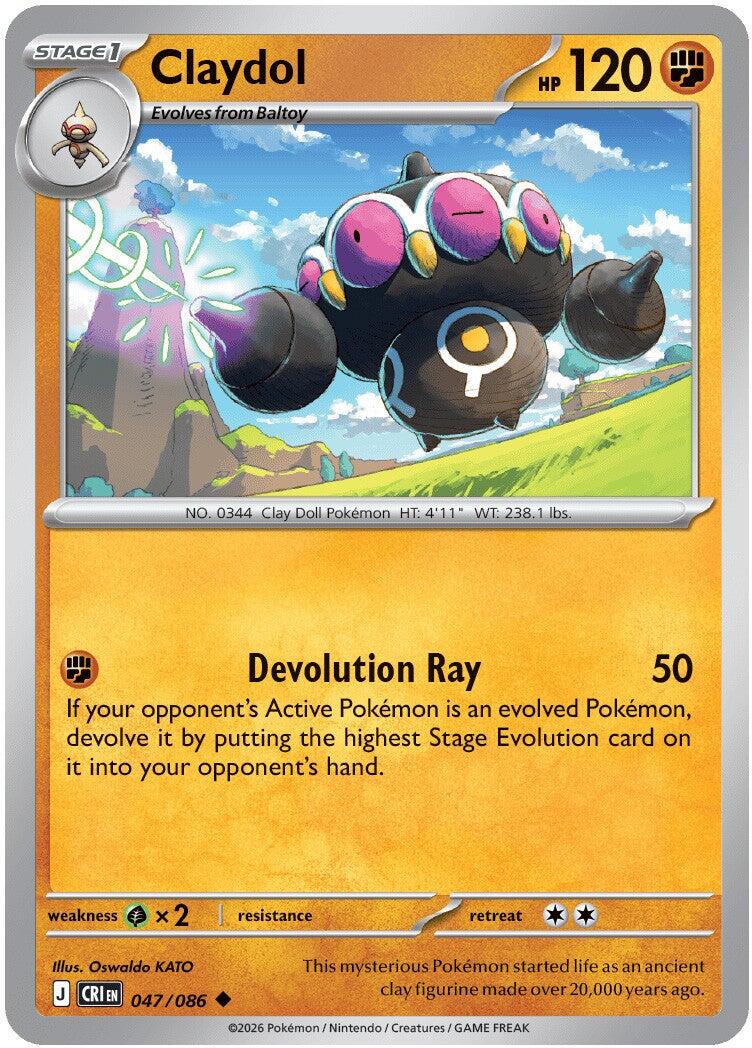 Claydol (047/086) [Mega Evolution: Chaos Rising] | Chromatic Games