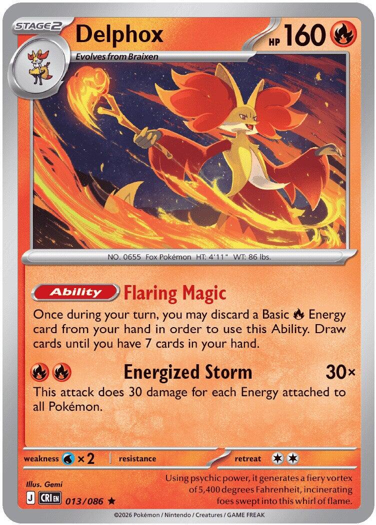 Delphox (013/086) [Mega Evolution: Chaos Rising] | Chromatic Games
