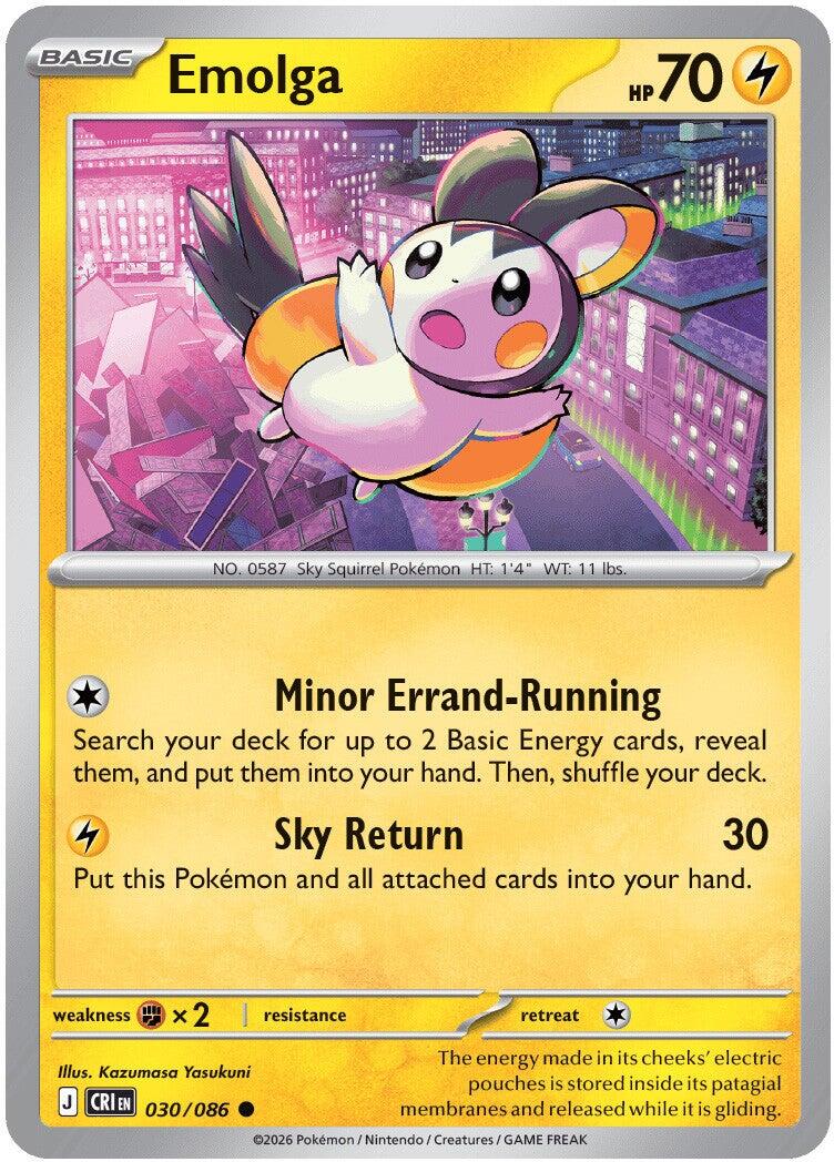 Emolga (030/086) [Mega Evolution: Chaos Rising] | Chromatic Games