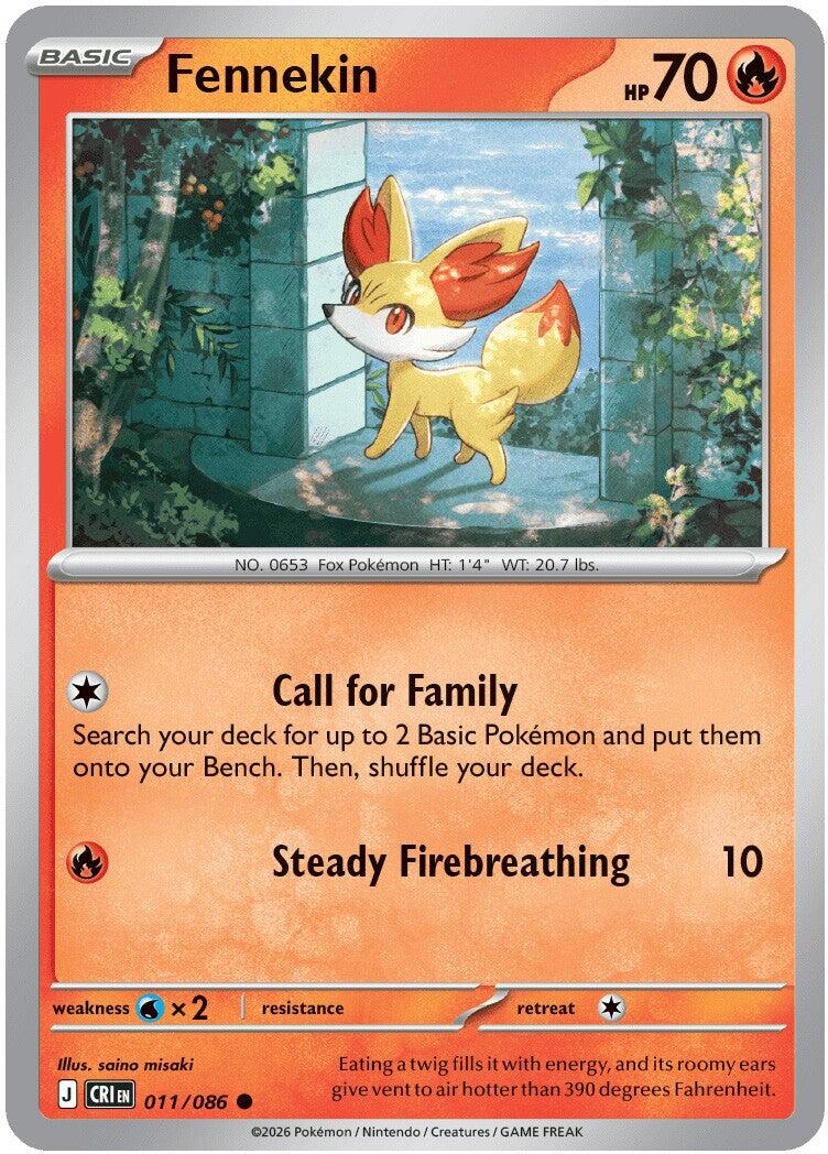 Fennekin (011/086) [Mega Evolution: Chaos Rising] | Chromatic Games