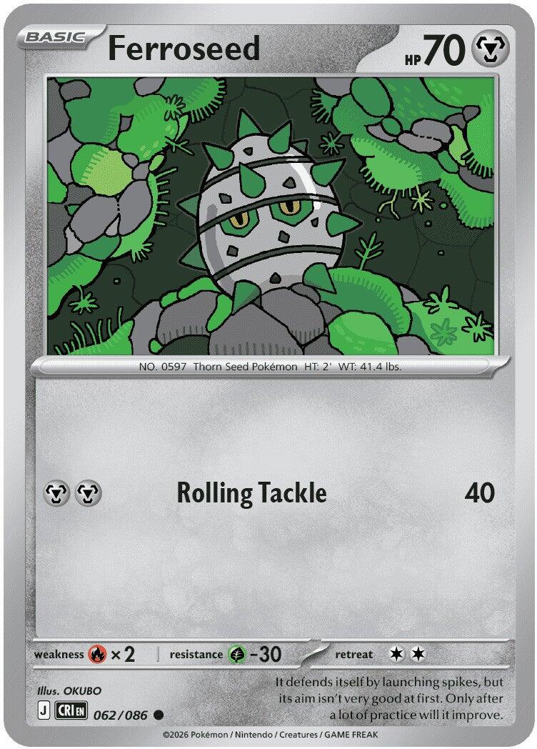 Ferroseed (062/086) [Mega Evolution: Chaos Rising] | Chromatic Games