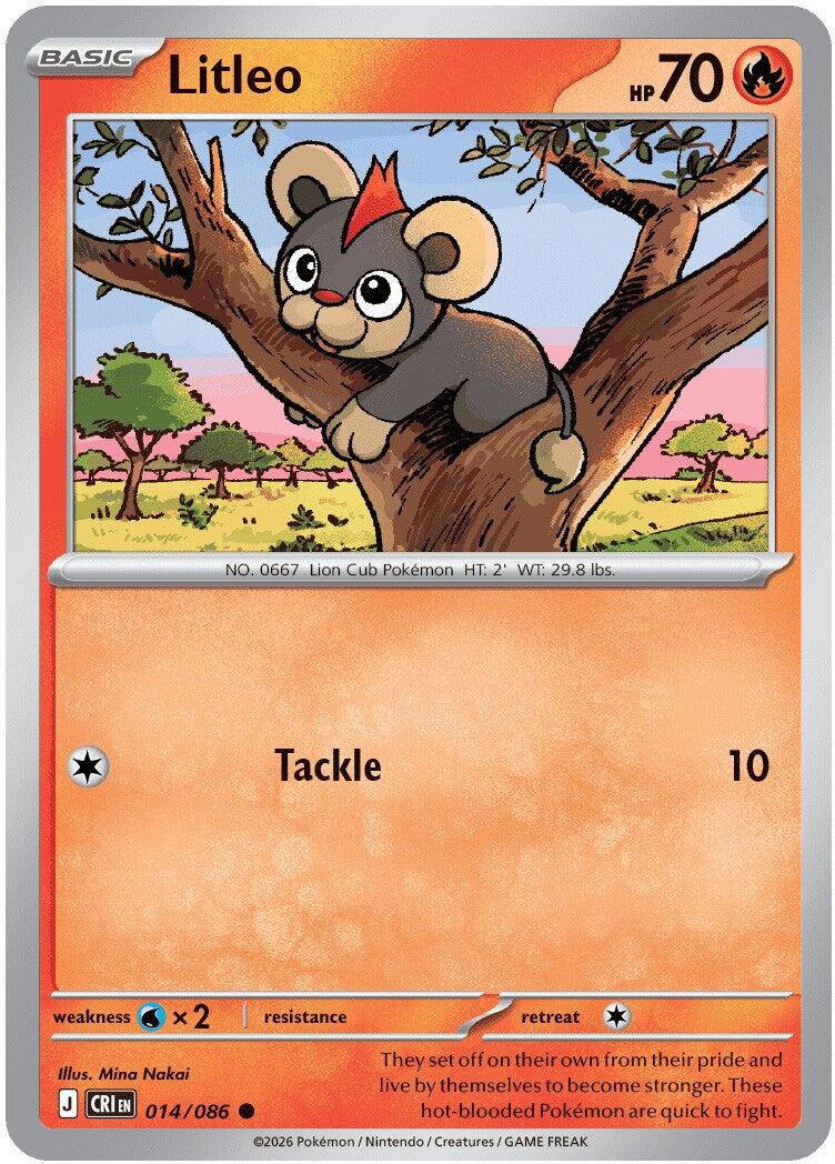 Litleo (014/086) [Mega Evolution: Chaos Rising] | Chromatic Games