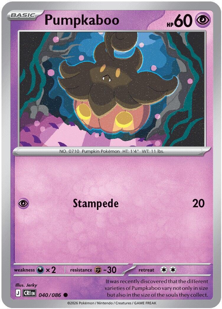 Pumpkaboo (040/086) [Mega Evolution: Chaos Rising] | Chromatic Games