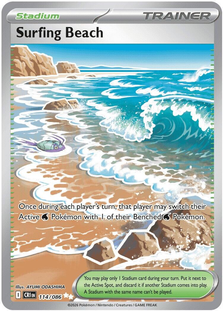 Surfing Beach (114/086) [Mega Evolution: Chaos Rising] | Chromatic Games
