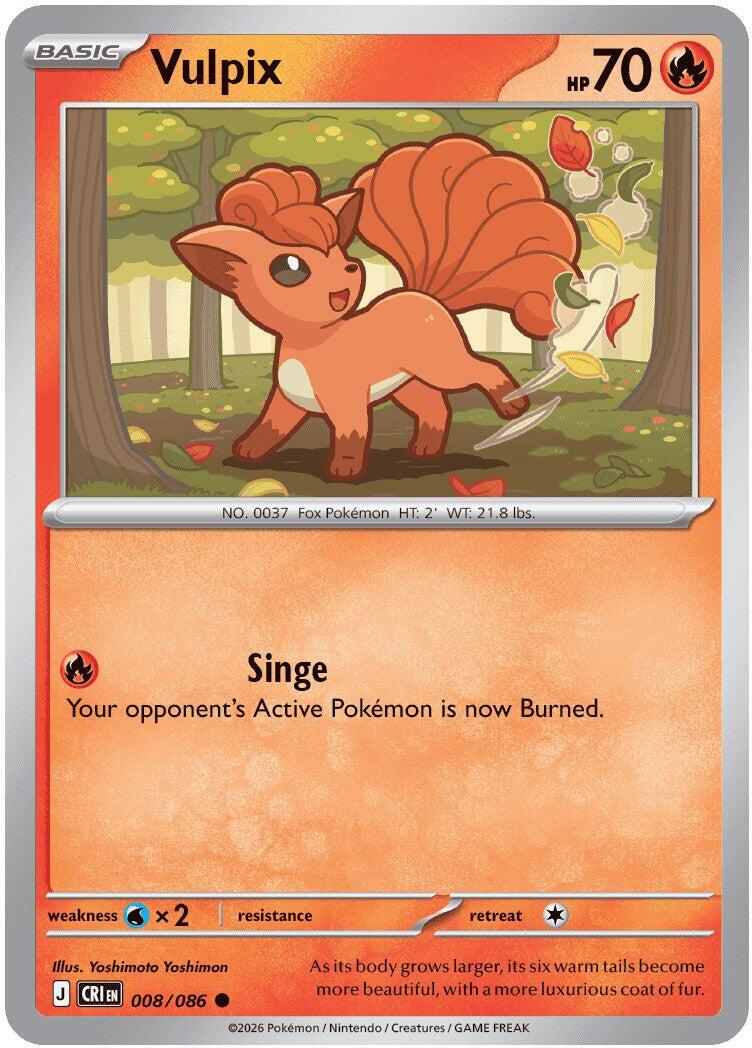 Vulpix (008/086) [Mega Evolution: Chaos Rising] | Chromatic Games
