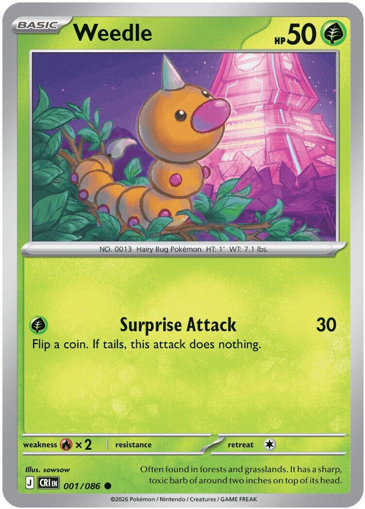 Weedle (001/086) [Mega Evolution: Chaos Rising] | Chromatic Games