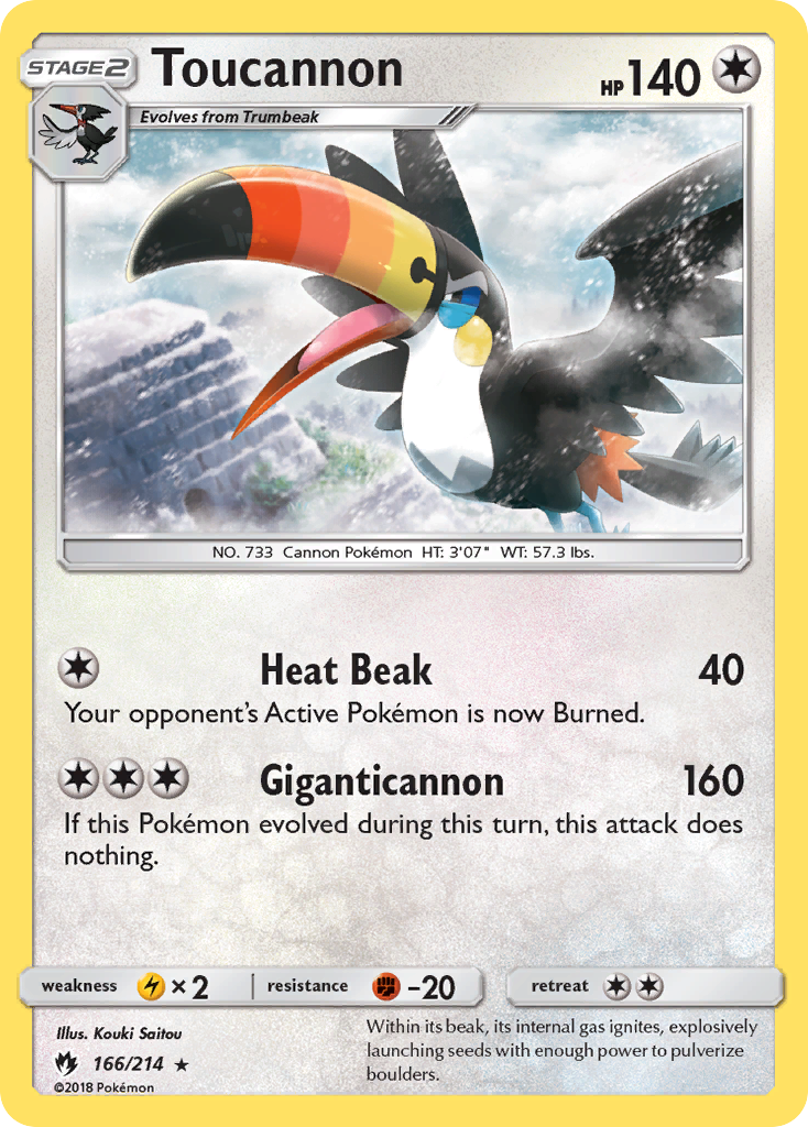 Toucannon (166/214) [Sun & Moon: Lost Thunder] | Chromatic Games