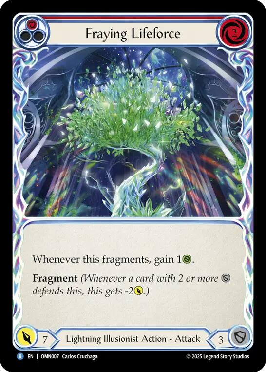 Fraying Lifeforce [OMN007] (Omens of the Third Age) | Chromatic Games