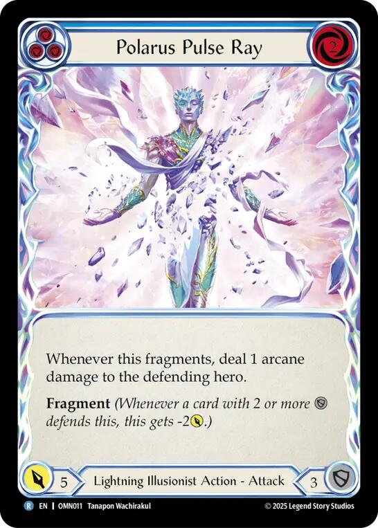 Polarus Pulse Ray (Blue) [OMN011] (Omens of the Third Age)  Rainbow Foil | Chromatic Games