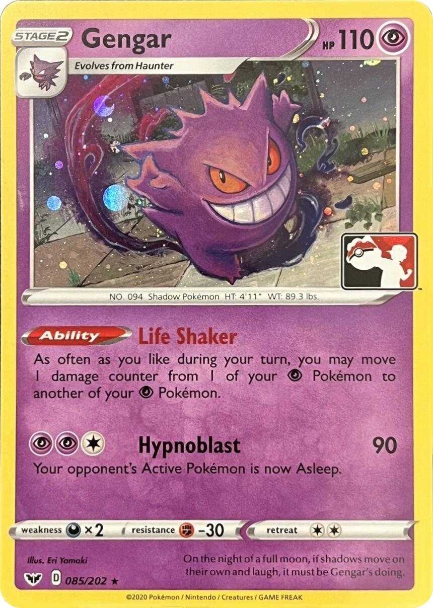 Gengar (085/202) (Library Exclusive) [Sword & Shield: Base Set] | Chromatic Games