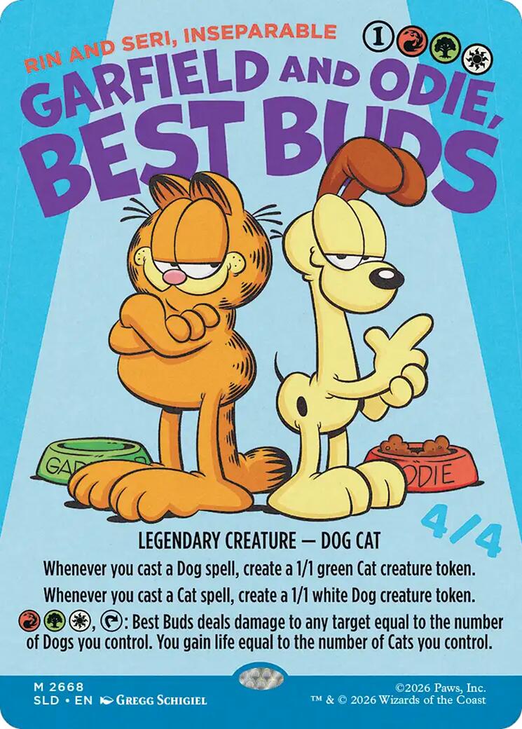 Garfield and Odie, Best Buds - Rin and Seri, Inseparable [Secret Lair Drop Series] | Chromatic Games