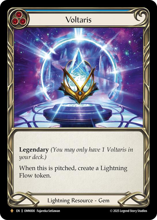 Voltaris (Blue) [OMN000] (Omens of the Third Age)  Cold Foil | Chromatic Games