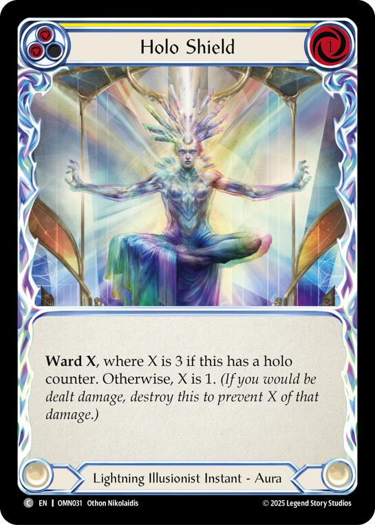 Holo Shield (Yellow) [OMN031] (Omens of the Third Age) | Chromatic Games