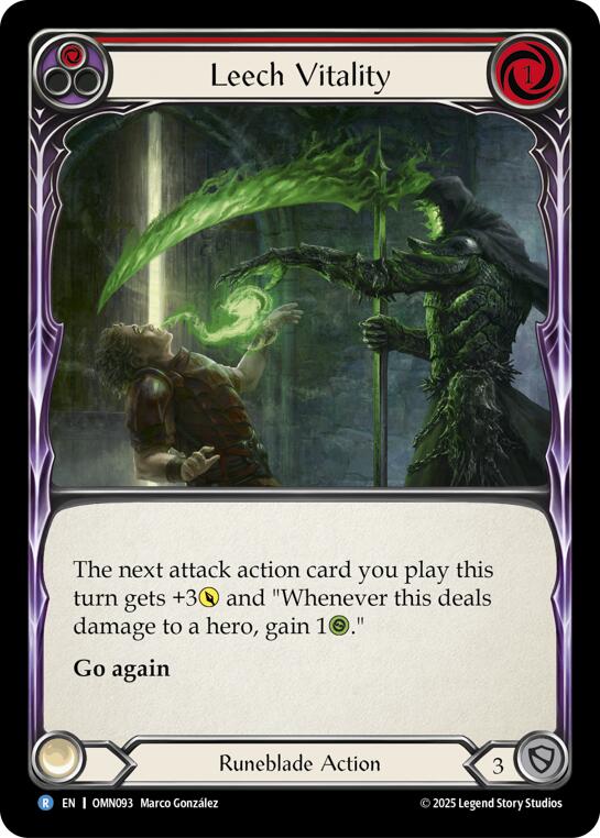 Leech Vitality (Red) [OMN093] (Omens of the Third Age) | Chromatic Games