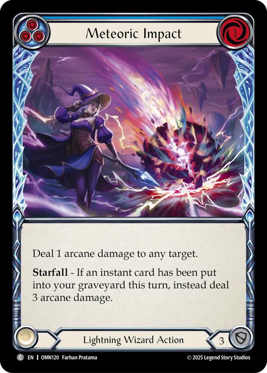 Meteoric Impact (Blue) [OMN120] (Omens of the Third Age) | Chromatic Games