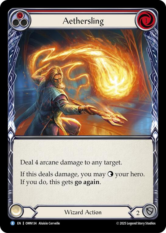 Aethersling (Red) [OMN134] (Omens of the Third Age) | Chromatic Games