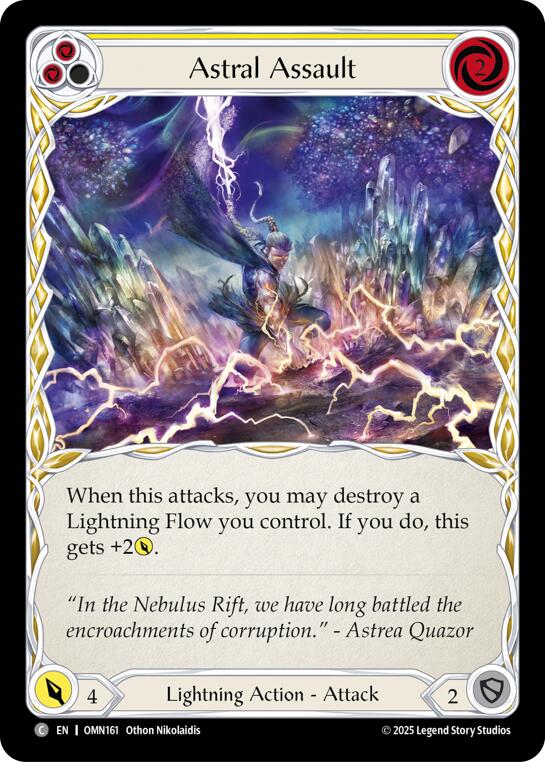 Astral Assault (Yellow) [OMN161] (Omens of the Third Age) | Chromatic Games