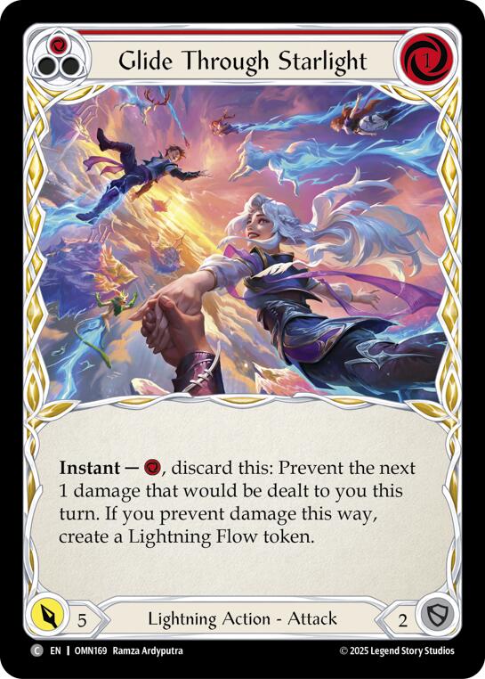 Glide Through Starlight (Red) [OMN169] (Omens of the Third Age)  Rainbow Foil | Chromatic Games