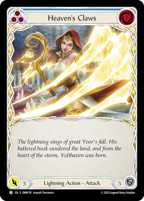 Heavens Claws (Yellow) [OMN174] (Omens of the Third Age) | Chromatic Games