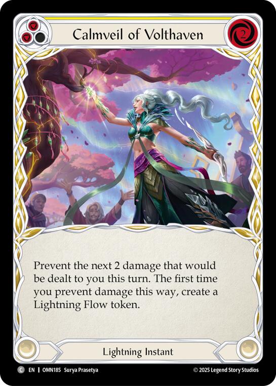 Calmveil Of Volthaven (Yellow) [OMN185] (Omens of the Third Age) | Chromatic Games
