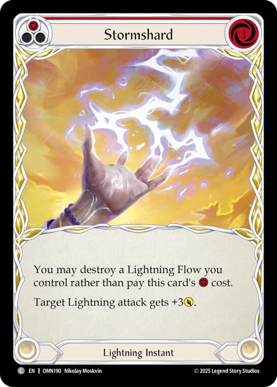 Stormshard (Red) [OMN190] (Omens of the Third Age)  Rainbow Foil | Chromatic Games