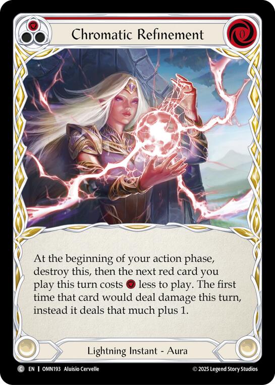 Chromatic Refinement (Red) [OMN193] (Omens of the Third Age)  Rainbow Foil | Chromatic Games
