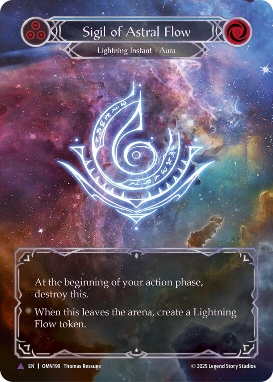 Sigil Of Astral Flow (Blue) (Marvel) [OMN199] (Omens of the Third Age)  Cold Foil | Chromatic Games