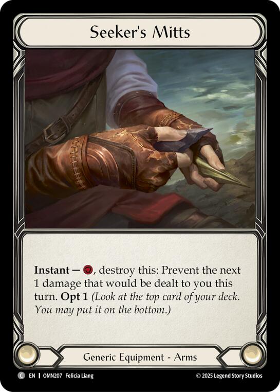 Seekers Mitts [OMN207] (Omens of the Third Age) | Chromatic Games