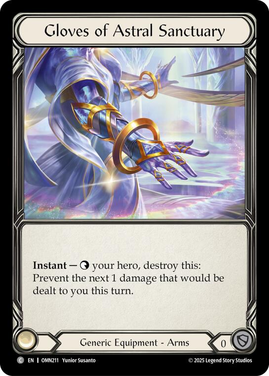 Gloves Of Astral Sanctuary [OMN211] (Omens of the Third Age) | Chromatic Games